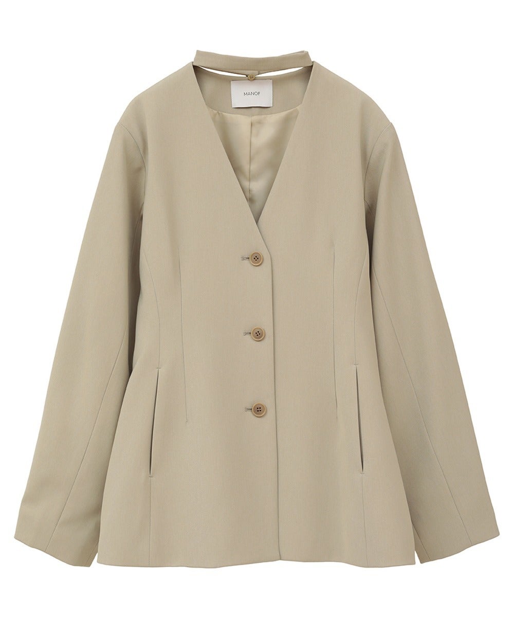 CURVED SLEEVE CHOKER JACKET｜OUTER(アウター)｜MANOF OFFICIAL