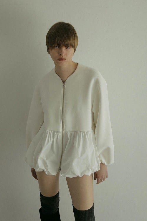 DOUBLE KNIT BALLOON BLOUSON
