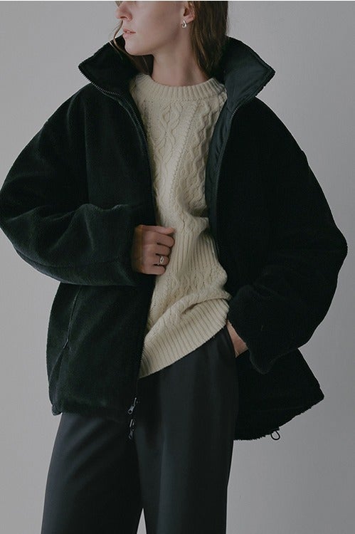 TAION×MANOF REVERSIBLE DOWN BOA JACKET