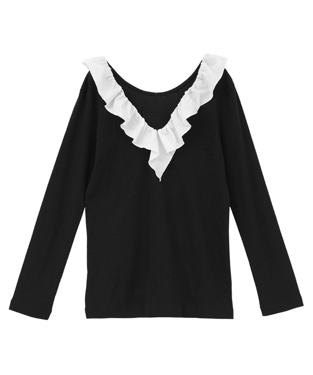 2WAY FRILL NECK CUT TOPS｜TOPS(トップス)｜MANOF OFFICIAL ONLINE STORE