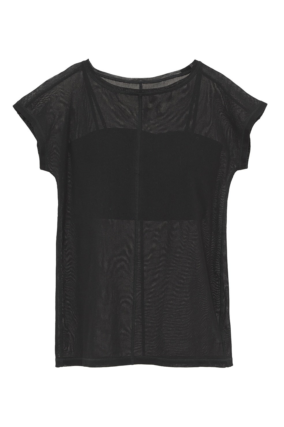CLANE TULLE VEST LAYERED TOPS 黒　1 CLANE TULLE VEST LAYERED TOPS - メルカリ