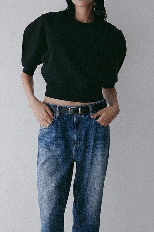 CIRCLE SLEEVE KNIT TOPS