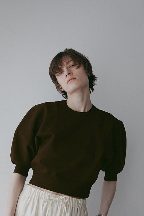 CIRCLE SLEEVE KNIT TOPS