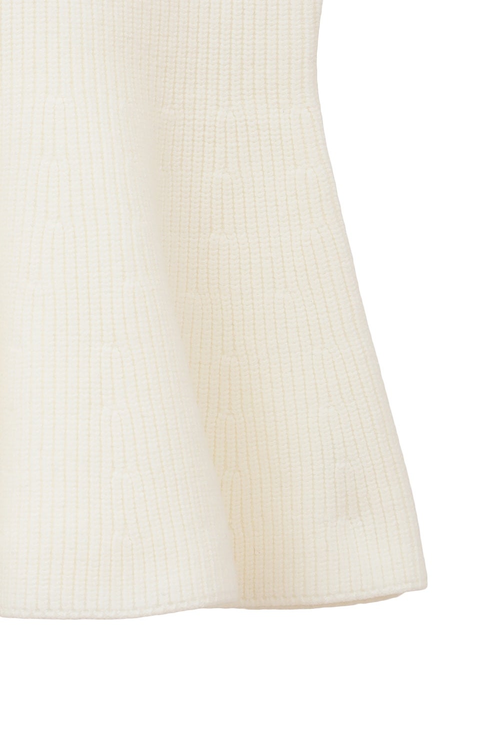 RIB PEPLUM KNIT TOPS｜TOPS(トップス)｜MANOF OFFICIAL ONLINE STORE