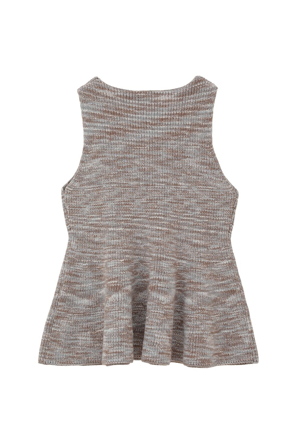 マノフ manof RIB PEPLUM KNIT TOPS 可愛くも綺麗にも◎ 着てるだけで