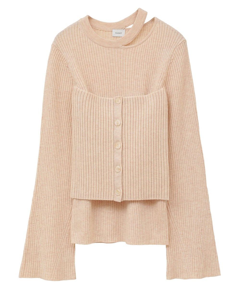 BUSTIER SET RIB KNIT｜TOPS(トップス)｜MANOF OFFICIAL ONLINE STORE