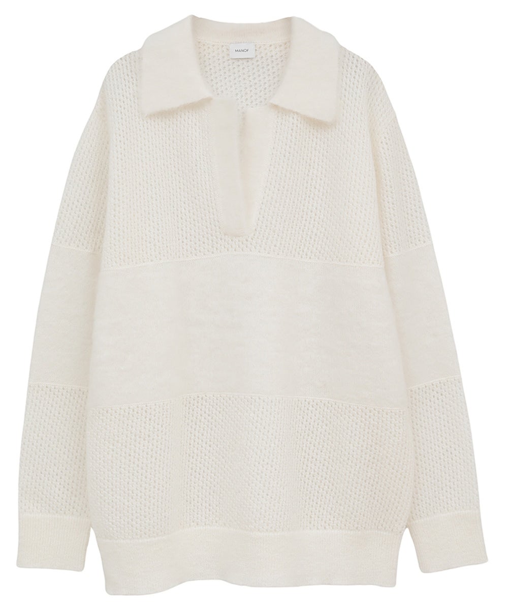 MOHAIR POLO KNIT｜TOPS(トップス)｜CLANE OFFICIAL ONLINE STORE