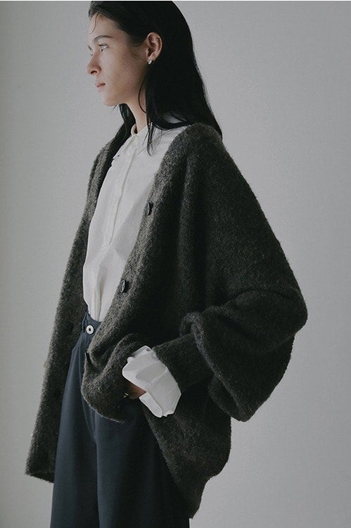 MIX BOUCLE KNIT CARDIGAN