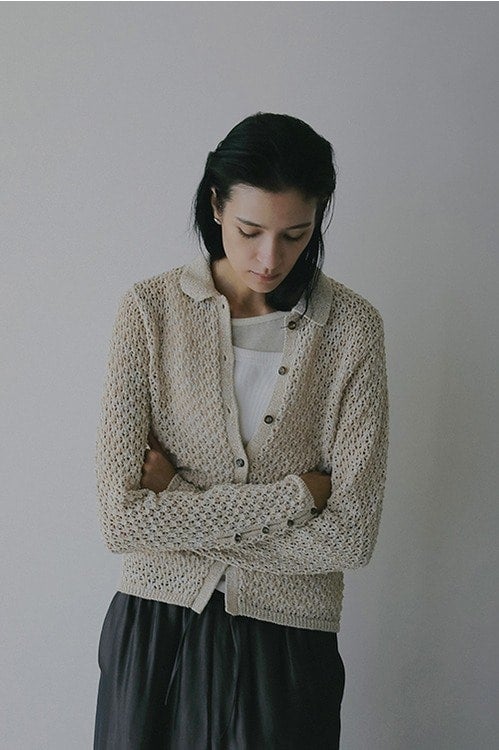 OPENWORK KNIT CARDIGAN