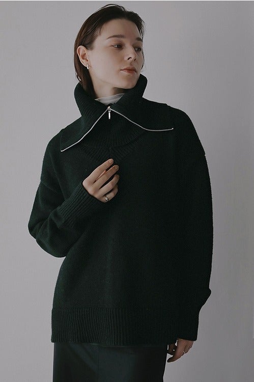 SNOOD SET OVER V NECK KNIT