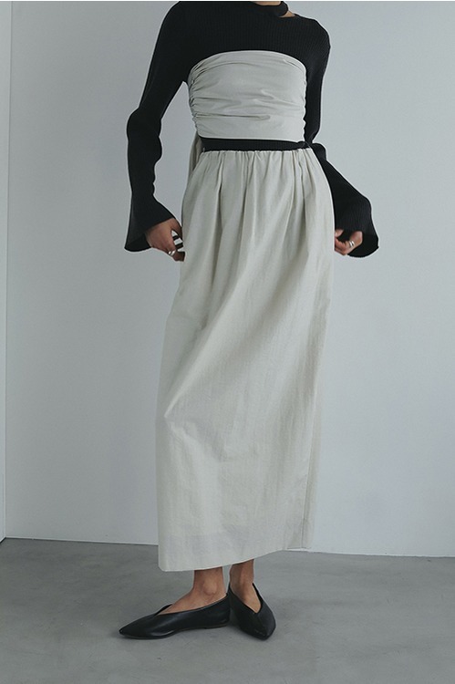BUSTIER SET NARROW SKIRT