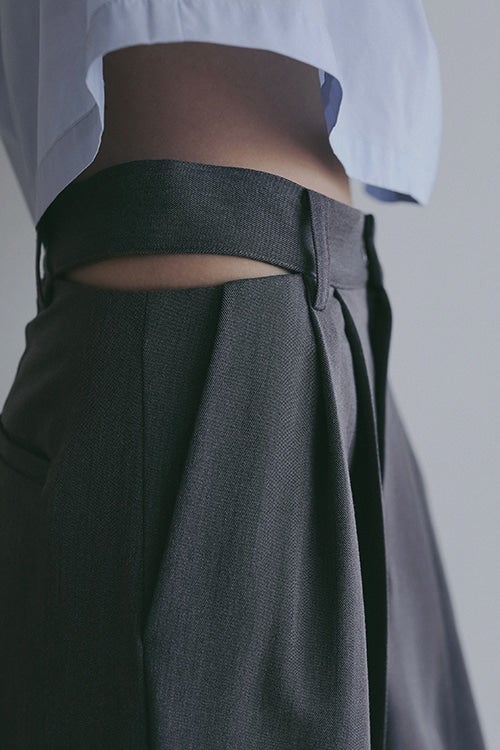 WAIST SLIT SLACKS