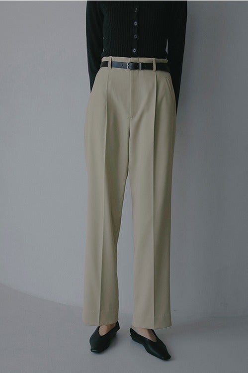 HIGH WAIST TAPERED PANTS
