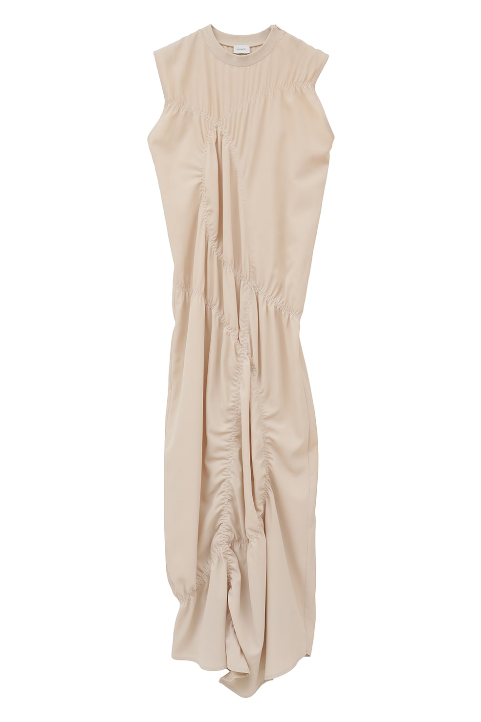 [NEW] シヌーン★Round Shirring Dress★スリーブレス ドレス NEW] シヌーン☆Round Shirring Dress☆スリーブレス ドレス