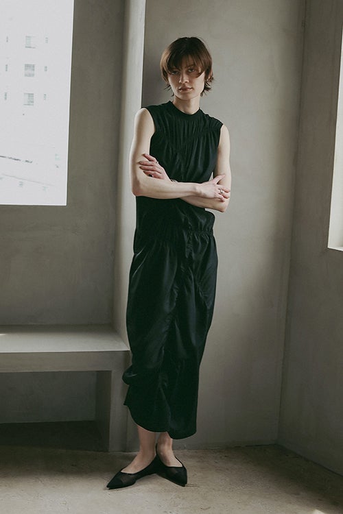 CIRCLE SHIRRING ONE PIECE