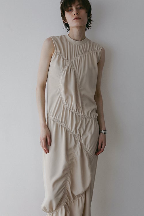 CIRCLE SHIRRING ONE PIECE