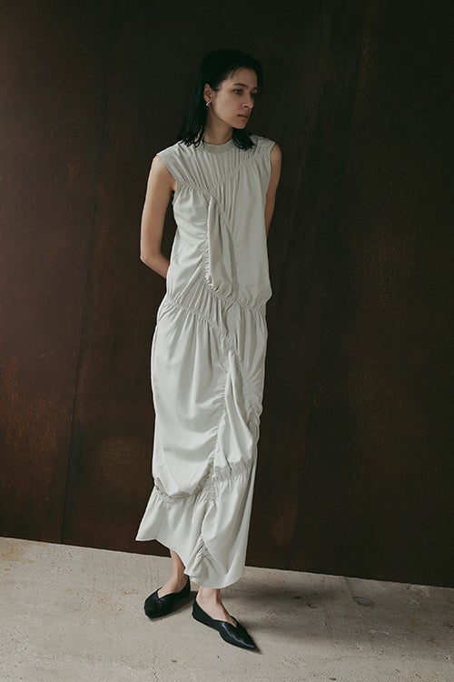 CIRCLE SHIRRING ONE PIECE