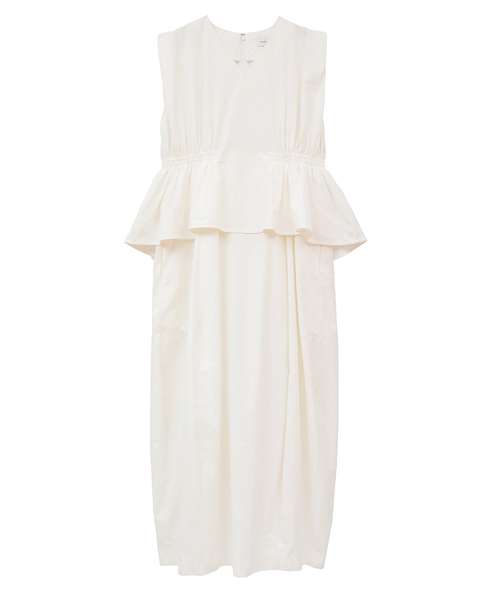 MANOF マノフ　GATHER WAIST COCOON ONE PIECE GATHER WAIST COCOON ONE PIECE（ワンピース）｜MANOF（マノフ
