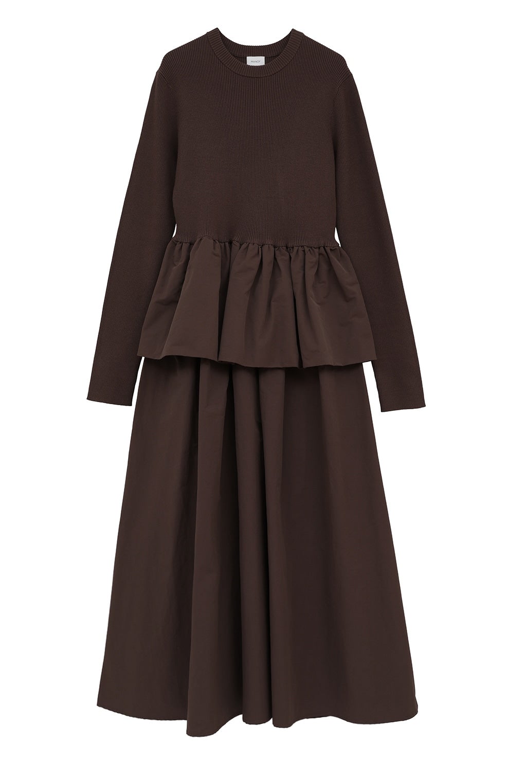 COMBINATION KNIT ONE PIECE｜DRESS(ドレス)｜MANOF OFFICIAL ONLINE STORE