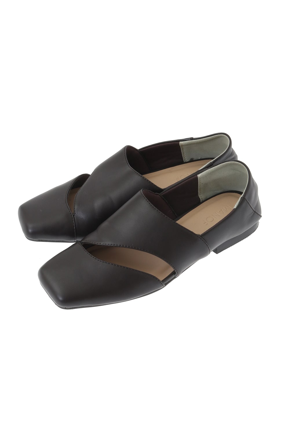 靴 CLANE ASYMMETRY HOLE FLAT SHOES clane ASYMMETRY HOLE FLAT SHOES