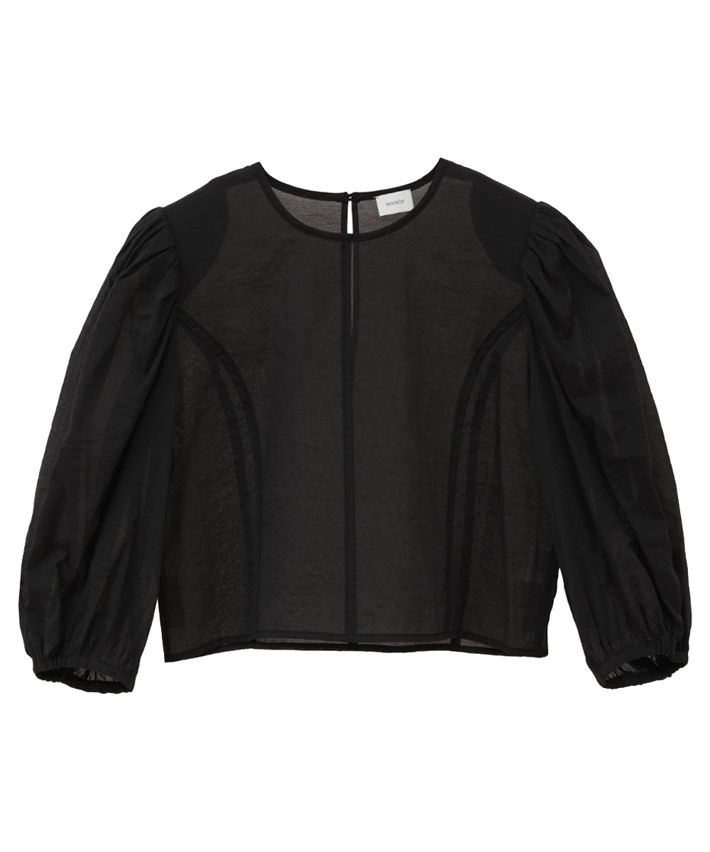ブラウス シャツ MANOF SHEER GATHER BLOUSE レディース sheer gather blouse（シャツ・ブラウス） | CODE A（コードエー