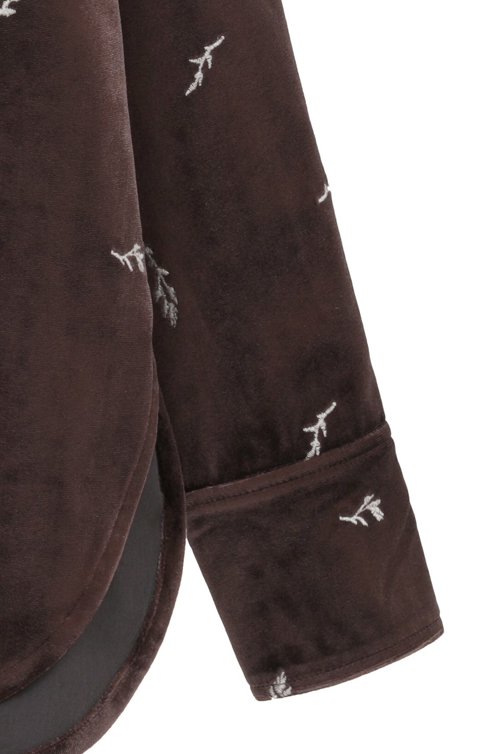 VELOUR EMBROIDERY SHIRT｜TOPS(トップス)｜MANOF OFFICIAL ONLINE STORE