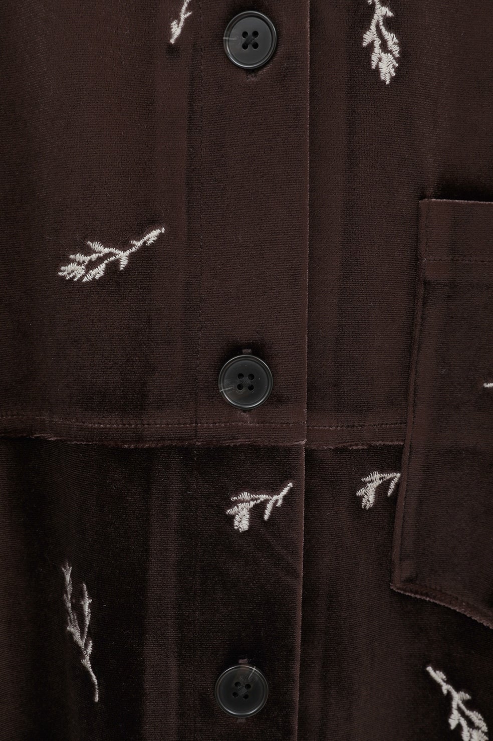 VELOUR EMBROIDERY SHIRT｜TOPS(トップス)｜MANOF OFFICIAL ONLINE STORE