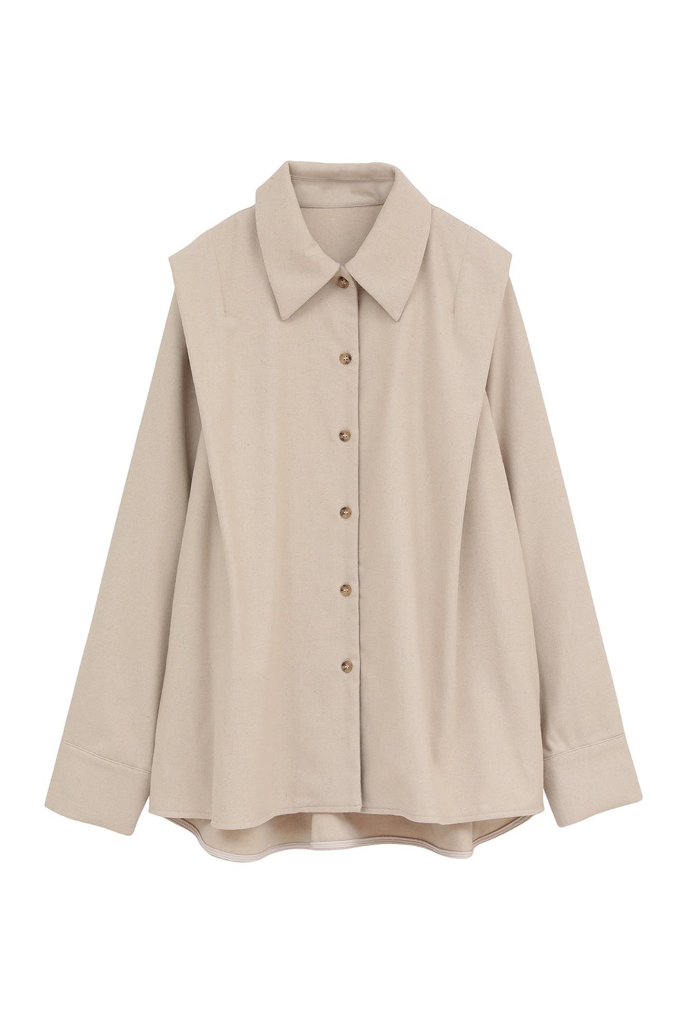 MELTON SHOULDER TUCK SHIRTS｜TOPS(トップス)｜MANOF OFFICIAL ONLINE