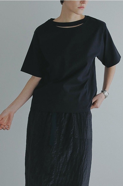 SLIT NECK CUT TOPS