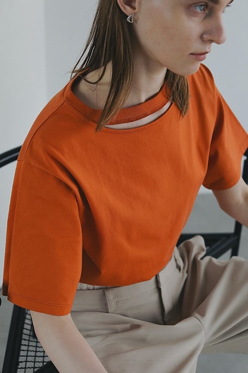 SLIT NECK CUT TOPS