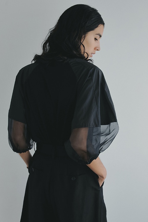 PUFF SLEEVE COMBI TOPS