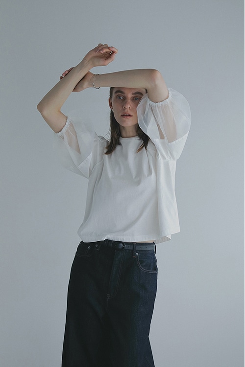 PUFF SLEEVE COMBI TOPS