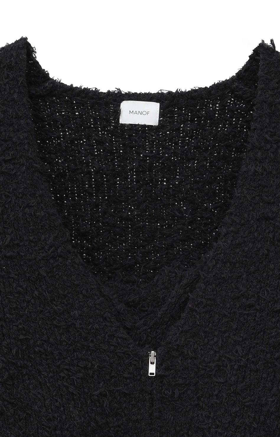 marie knit tops black 取引垢 BUSTIER SET KNIT CARDIGAN｜TOPS(トップス)｜MANOF OFFICIAL ONLINE STORE
