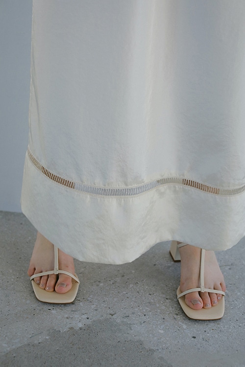 HASHIGO LACE STRAIGHT SKIRT