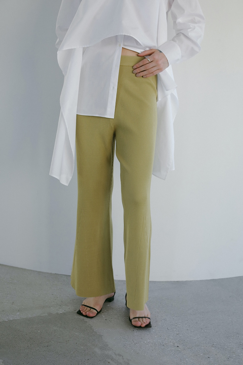 RIB KNIT PANTS｜SKIRT/PANTS(スカート/パンツ)｜CLANE OFFICIAL