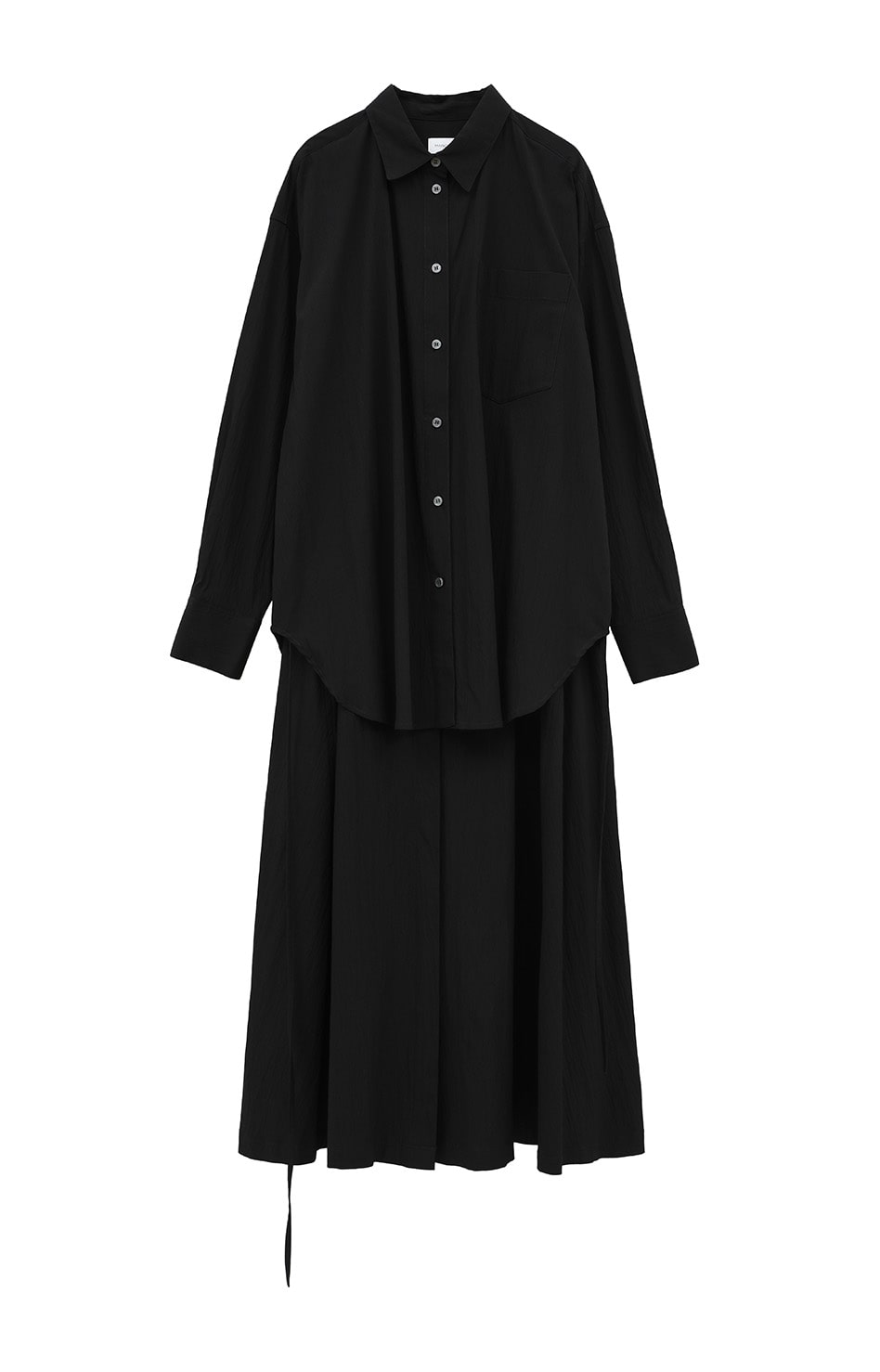 YILON】Layered gather op ワンピース BLACK ワンピース