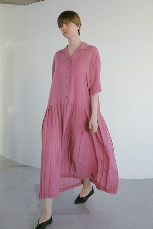SHEER PLEATS ONE PIECE