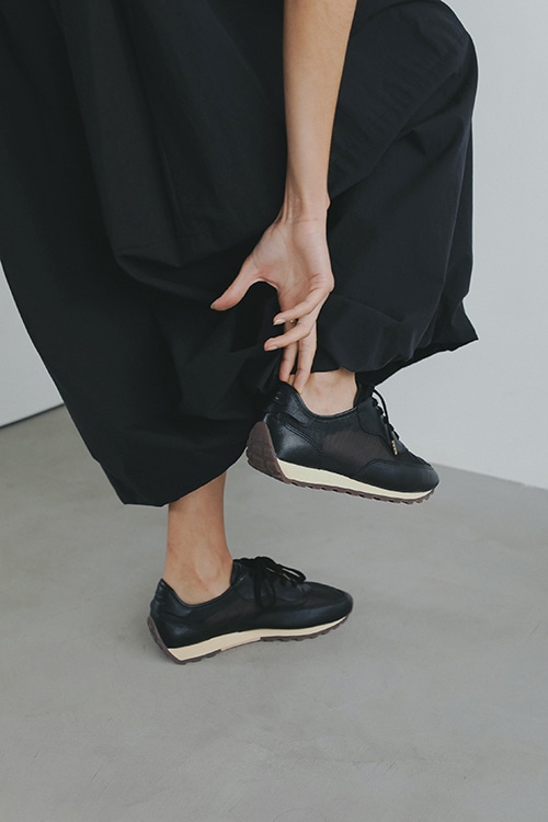 FOOT INDUSTRY×MANOF CURVE LINE MESH SNEAKER