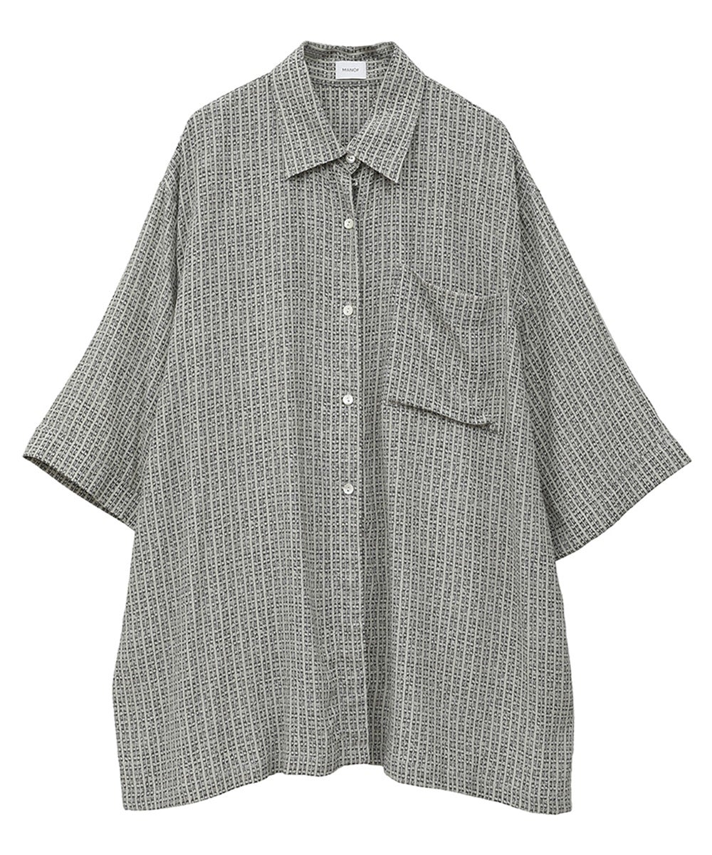 碓氷ページ BLUR PATTERN SHIRT｜TOPS(トップス)｜MANOF OFFICIAL ONLINE STORE
