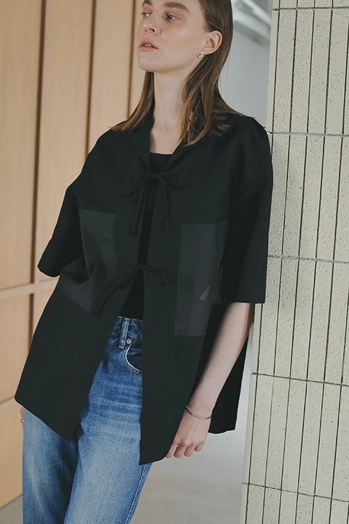 LINEN SHEER DOCKING SHIRT