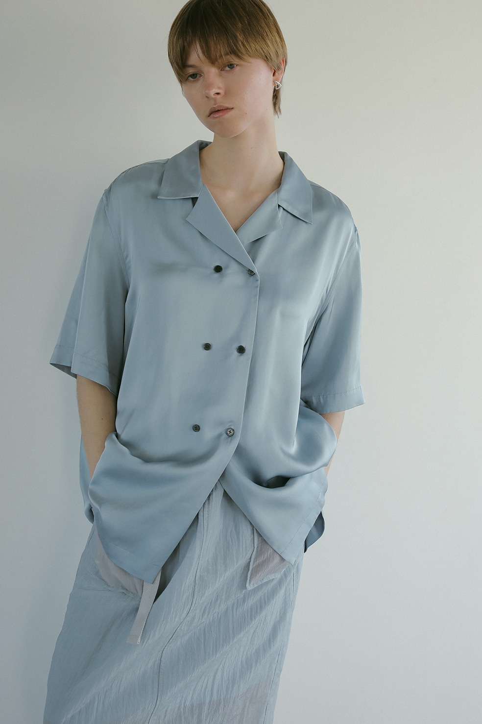 【25SS PRE ORDER】SATIN OVER SHIRT