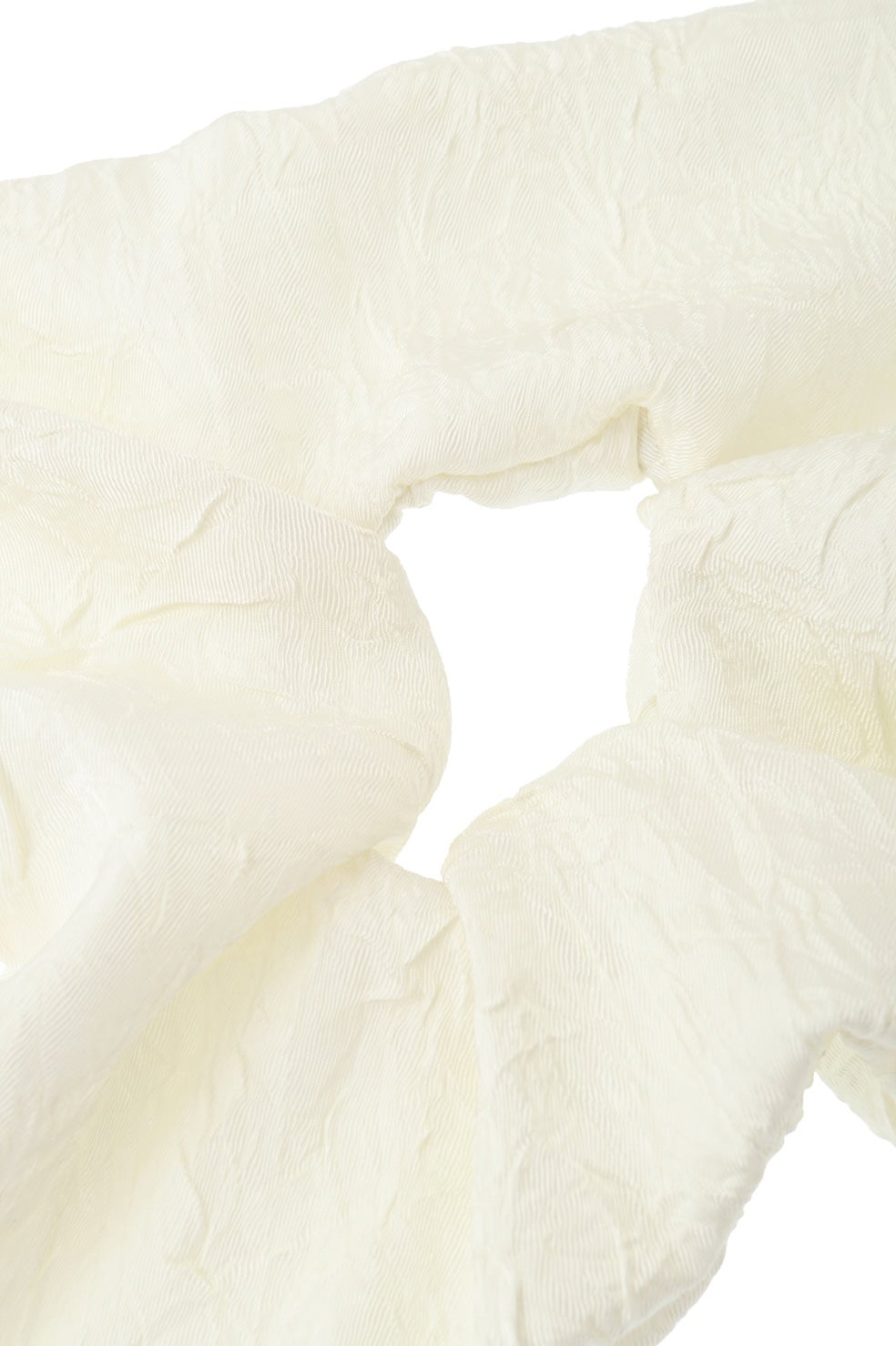 CLANE | LINEN MEDIUM SCRUNCHIE color：WHITE / BLACK In stock