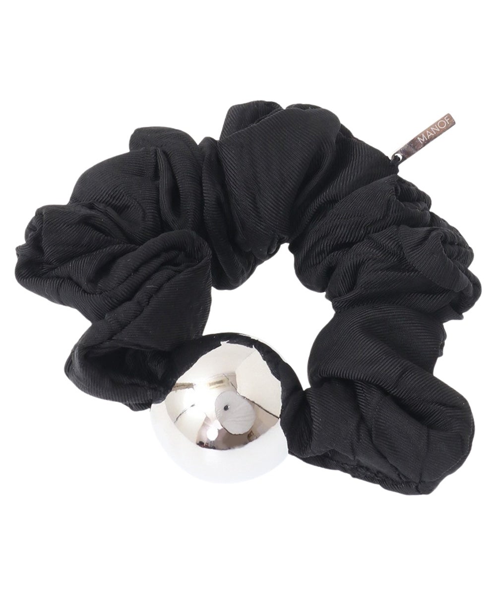 ヘアアクセサリー LINEN MEDIUM SCRUNCHIE LINEN MEDIUM SCRUNCHIE color：WHITE / BLACK In stock on 3/18