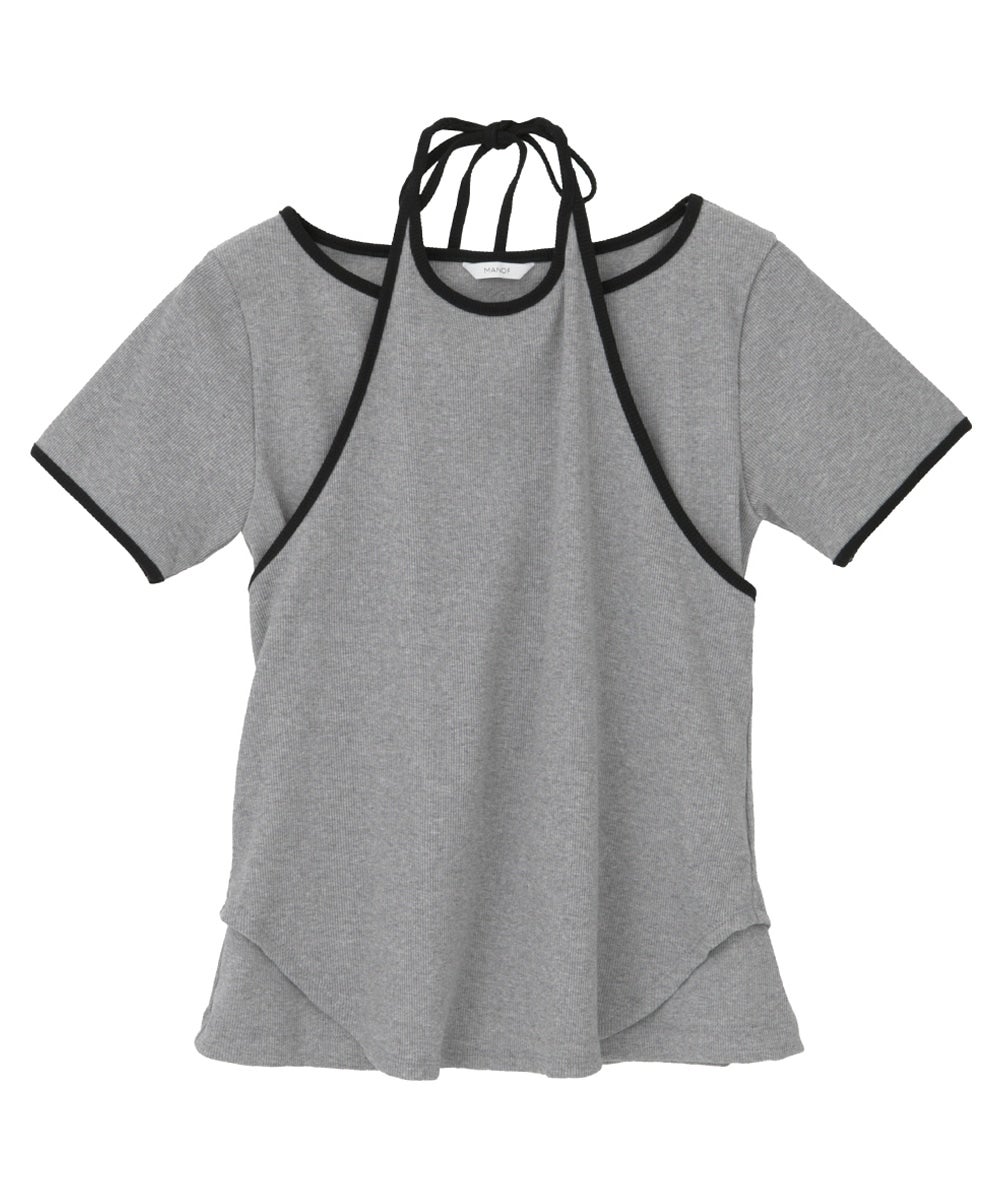 BICOLOR LAYERED TOPS｜TOPS(トップス)｜MANOF OFFICIAL ONLINE STORE