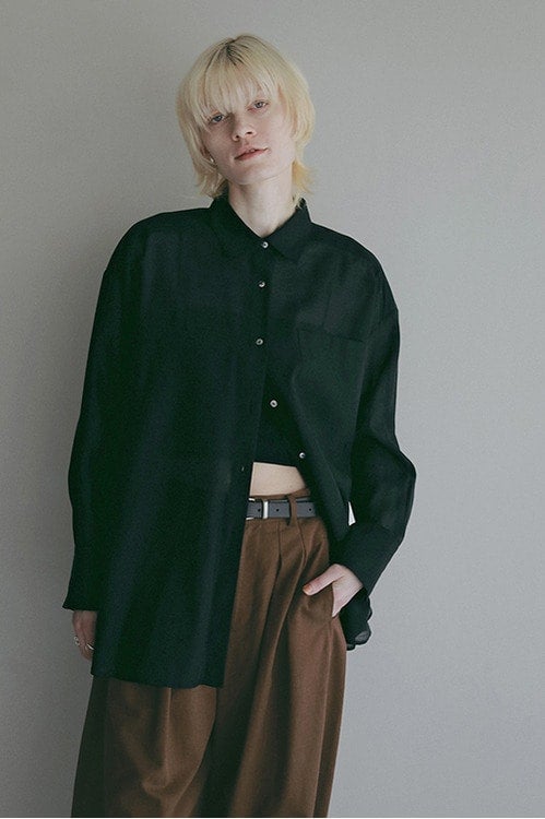 SHEER 2WAY OVER SHIRT