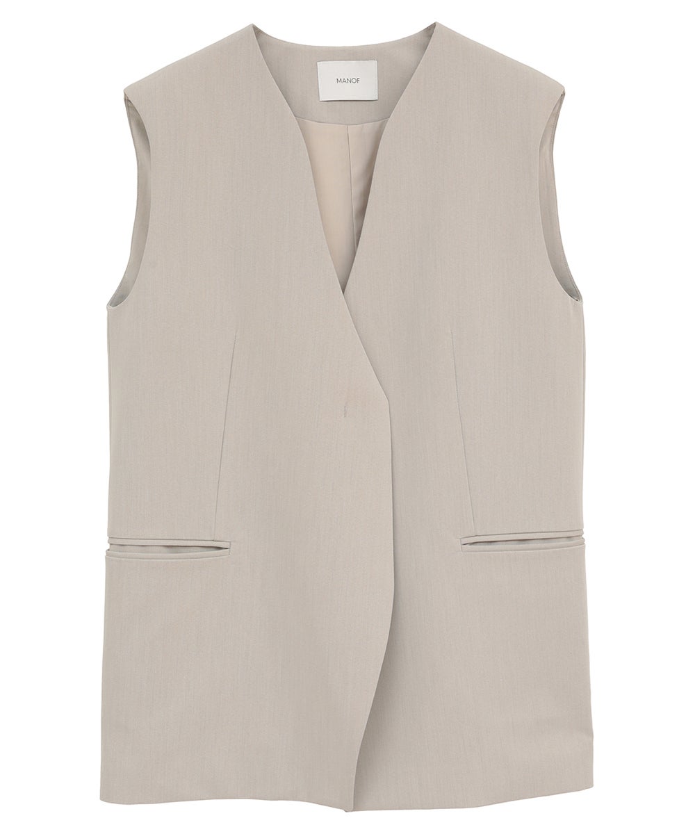 COLLARLESS GILET｜OUTER(アウター)｜MANOF OFFICIAL ONLINE STORE