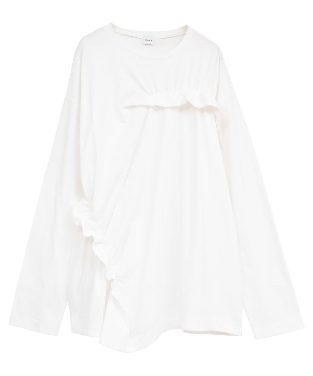 FRILLED LONG T-SHIRT｜TOPS(トップス)｜MANOF OFFICIAL ONLINE STORE