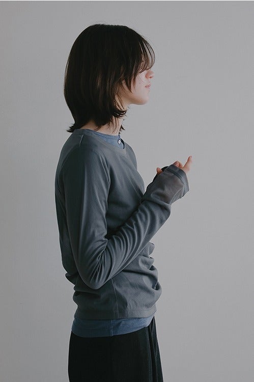 SHEER LAYERED CUT TOPS