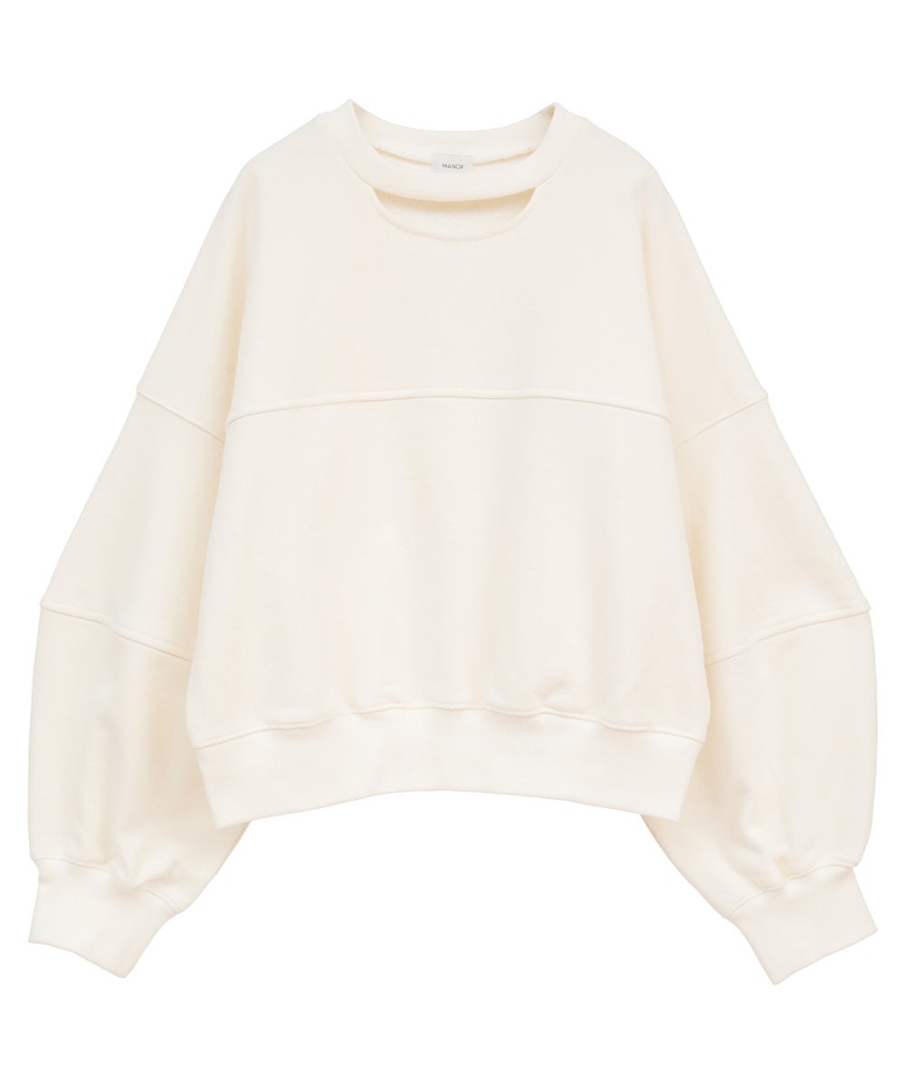 トップス MANOF MOON SLIT SWEAT TOPS WHITE MOON SLIT SWEAT TOPS｜TOPS(トップス)｜MANOF OFFICIAL ONLINE STORE