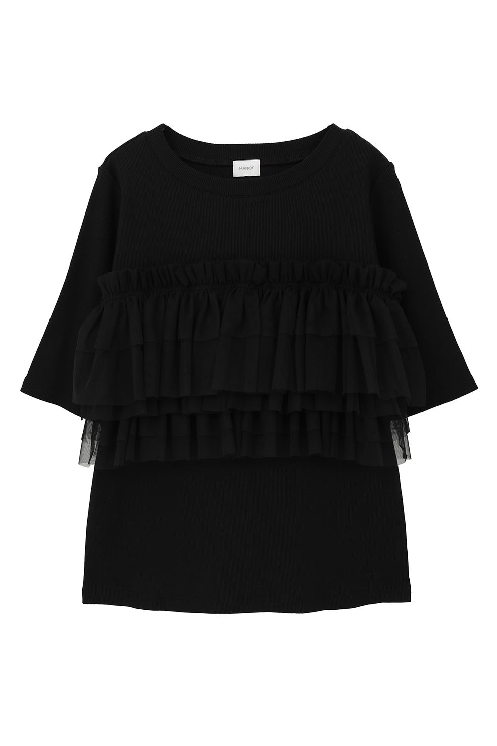 TULLE FRILL CUT TOPS｜TOPS(トップス)｜MANOF OFFICIAL ONLINE STORE